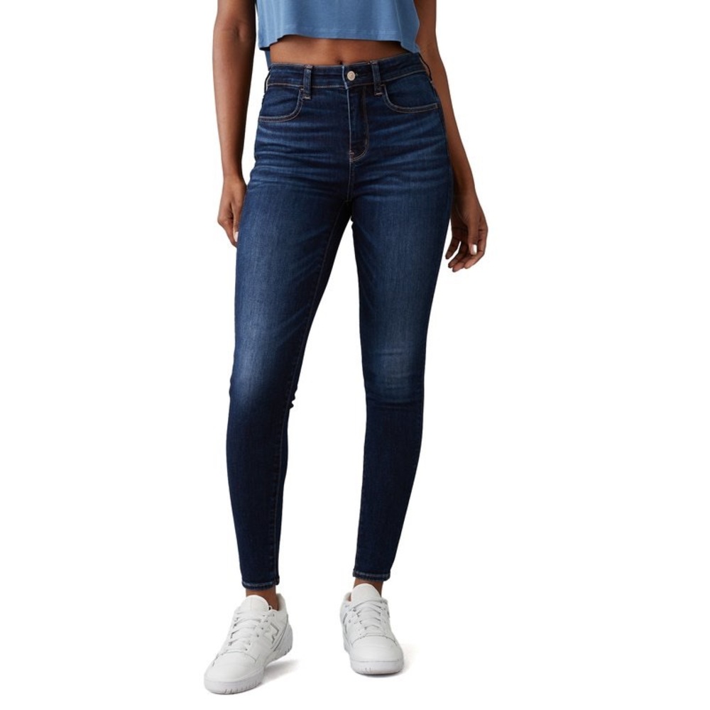 American Eagle Outfitters Dark Wash High-Rise Skinny Jeans